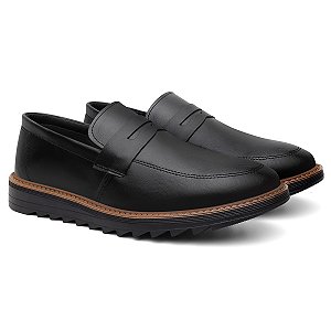 Mocassim Oxford Masculino Slip On Drive Solado Tratorado + Palmilha Brinde