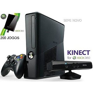 Xbox 360 Slim 4GB, Kinect, 2 Controles, 4 Jogos - Microsoft - Nova Era  Games e Informática