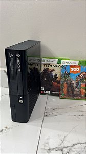 Xbox 360 super slim + 1 controle + 2 jogos