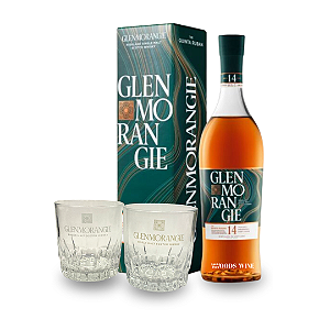 Whisky Glenmorangie Quinta Ruban 14 anos 750 ml + 2 copos (brinde)