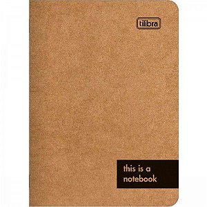 Caderneta Grampeada Flexível Kraftwork This Is A Notebook 32 Folhas Tilibra