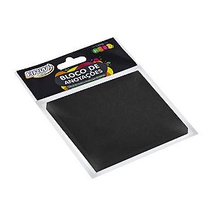 Bloco de Anotações Smart Notes 76x76mm 50 Folhas Preto Brw