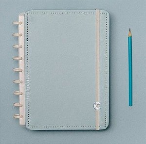 Caderno Inteligente Azul Pastel Médio