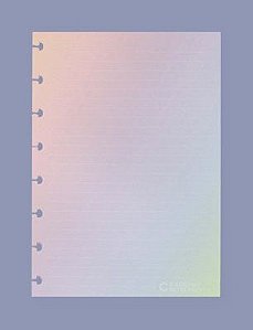 Refil Rainbow Pautado A5 Caderno Inteligente