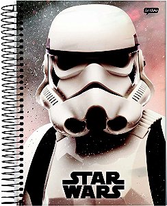 Caderno Star Wars Universitário Capa Dura 10 Matérias 160 Folhas M3 Basic Jandaia