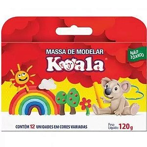 Massa de modelar 12 Cores Koala Delta