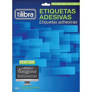 Etiqueta Adesiva Inkjet + Laser A4 210mmx297mm Tb4267 25 Unidades Tilibra