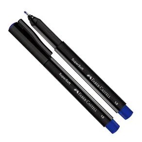 Caneta SuperSoft Pen Azul 1.0mm Faber-Castell