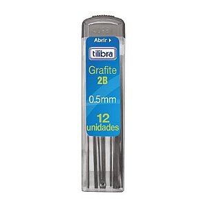Grafite 0.5mm 2B 12 unidades Tilibra