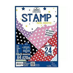 Papel Criative Stamp 24F 120g/m² A4 Romitec