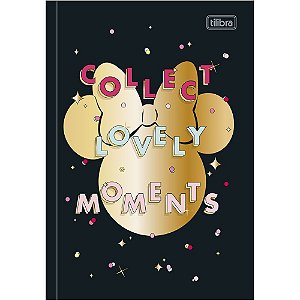Caderno Minnie Collect Lovely Moments 80F Brochura Pequeno 1/4 Tilibra
