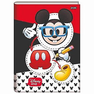 Caderno Mickey Emoji Disney Brochura Grande Universitário Jandaia