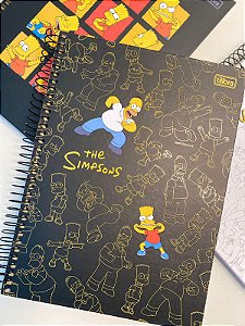 Caderno Simpsons 10 Matérias 160 folhas Tilibra
