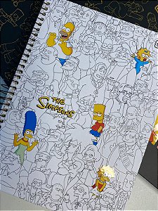 Caderno Simpsons 10 Matérias 160 folhas Tilibra