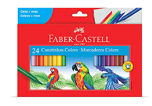 Canetinha Colors 24 Cores Faber-Castell