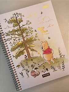 Caderno Urso Pooh 10 Matérias 160 folhas Universitário Tilibra
