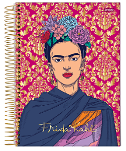 Caderno Frida Kahla Universitário 10 Matérias 160 Folhas Jandaia