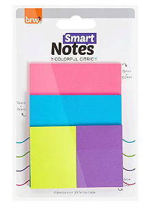 Bloco Smart Notes Colorful Cítrico C/100 Folhas BRW