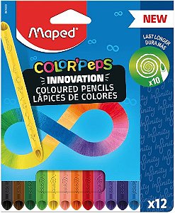 Lápis de cor Infinito de plastico 12 Cores Maped
