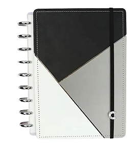 Caderno Inteligente Planner Médio Grey Glam 93 Folhas