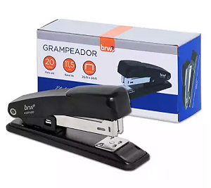 Grampeador Preto Até 20 Folhas GP1000 BRW