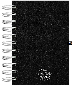 Agenda Capa Dura Star 2025 100mm x 150mm - Marca KIT