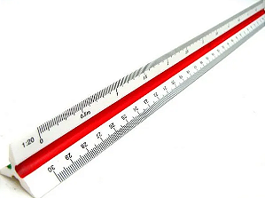 Régua 30cm Escalímetro - Marca KIT