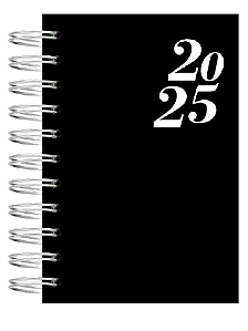 Agenda Espiral Capa Dura Pequeno 2025 - Marca KIT