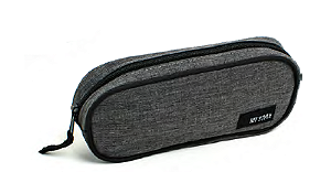 Estojo Cinza Kit Style Simples - Marca KIT