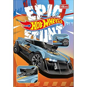 Caderno Brochura 1/4 Pequeno 80 Folhas Hot Wheels - Tilibra