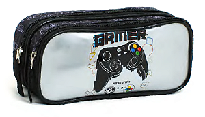 Estojo Duplo Gamer - Marca KIT