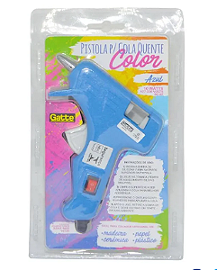 Pistola Cola Quente Pequena Azul 10 Watts Bivolt - Gatte