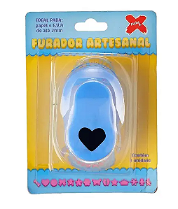 Furador Artesanal Para Papel e EVA Coração 25mm - Make+