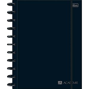 Caderno Tilidisco Universitário Preto 10 Matérias - Tilibra