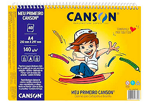 Caderno Bloco de Desenho A4 140g 40 Folhas - Canson