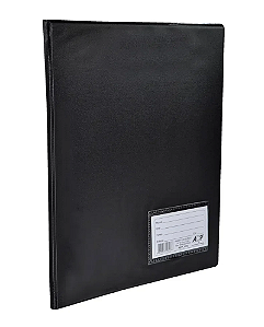 Pasta Catálogo 20 Envelopes 4 furos Preta - ACP