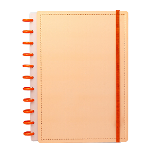 Caderno De Disco All Peach Tamanho G 80 Folhas - Diskô