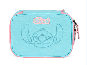 Estojo Box Escolar Disney Stitch Bordado Cores - Luxcel