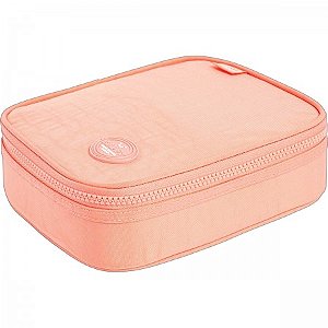 Estojo Happy Box Rosa Salmão - Tilibra