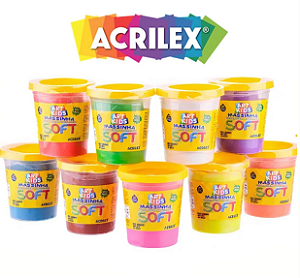 Massinha de Modelar Pote 150g Soft SORTIDO - Acrilex