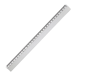 Régua Plástica 30cm Cristal - Maxcril