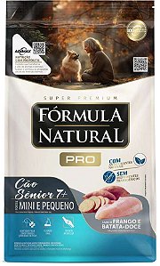Ração Fórmula Natural Pro para Cães Sênior de Porte Mini e Pequeno Sabor Frango e Batata Doce 1 kg