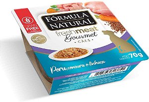 Ração Úmida Fórmula Natural Fresh Meat Gourmet para Cães Sabor Peru, Cenoura e Linhaça 70g