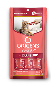 Petisco Snack Cremoso Origens Creminho Carne para Gatos
