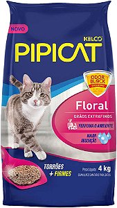Areia Higiênica Pipicat Floral para Gatos