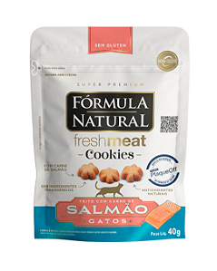 Biscoitos Fórmula Natural Cookies para Gatos Adultos Sabor Salmão 40 g