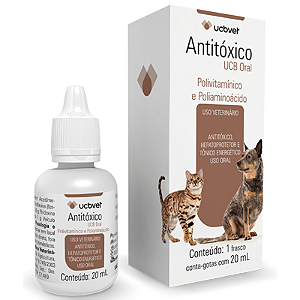 Medicamento Antitoxico Oral Ucb para Cães e Gatos 20ml
