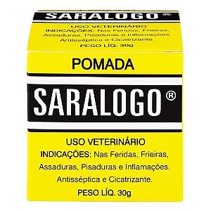 Pomada Cicatrizante Matacura Saralogo para Cães e Gatos 30 g