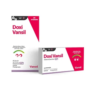 Antimicrobiano Doxi Vansil para Cães e Gatos Doxiciclina