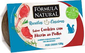 Ração Úmida Fórmula Natural Fresh Meat Receitas Caseiras para Gatos Adultos Sabor Cordeiro com Alecrim ao Molho 100 g